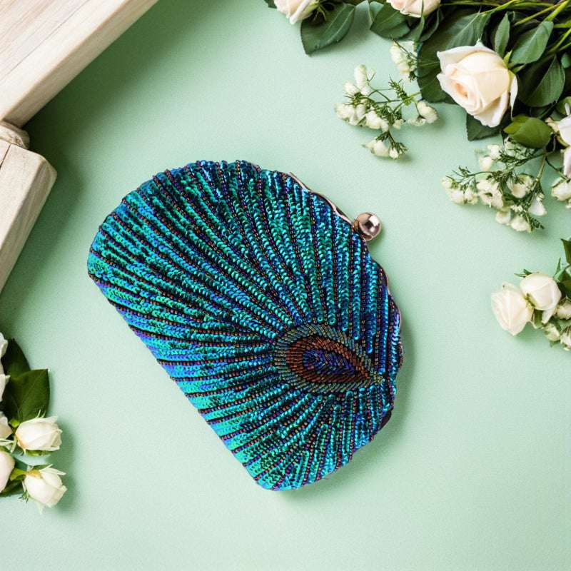 1pc Beaded and Sequins Evening Bag Women Hand Bag Elegant Hand Bag for Party - Image 4