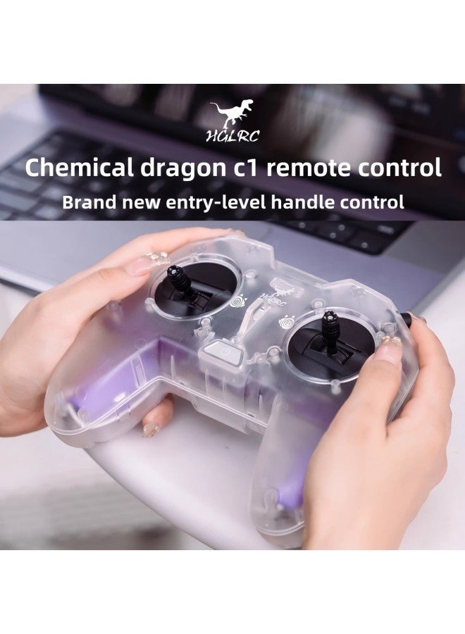 Huagulong HGLRC C1 Remote Control 500mw ELRS Novice Entry Level Crossing Machine Handle Remote Control 2.4G-Color:Chemical Dragon C1-Specifications:Remote Control - Image 1