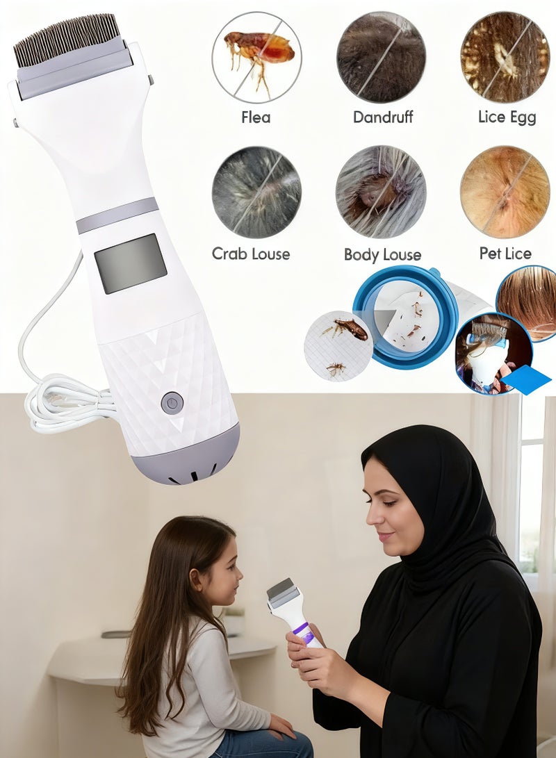 ناكسي فلاي مشط كهربائي للتخلص من البراغيث أبيض/أزرق 355جرام - Image 1