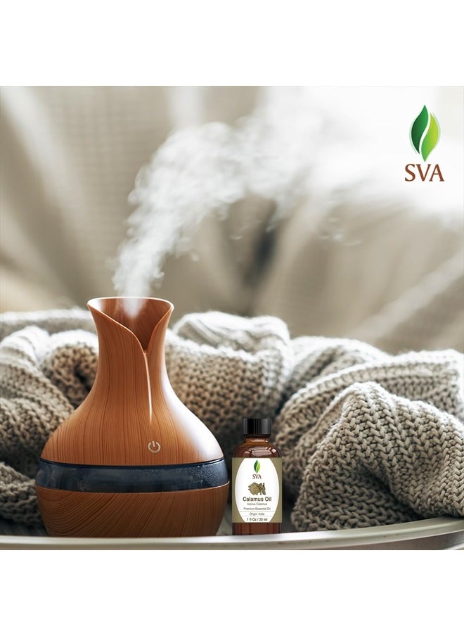 SVA Organics - SVA Calamus Essential Oil 1 Oz 100% Pure Natural Premium Therapeutic Grade with Dropper for Diffuser, Aromatherapy, Skin, Hair & Massage - Image 1