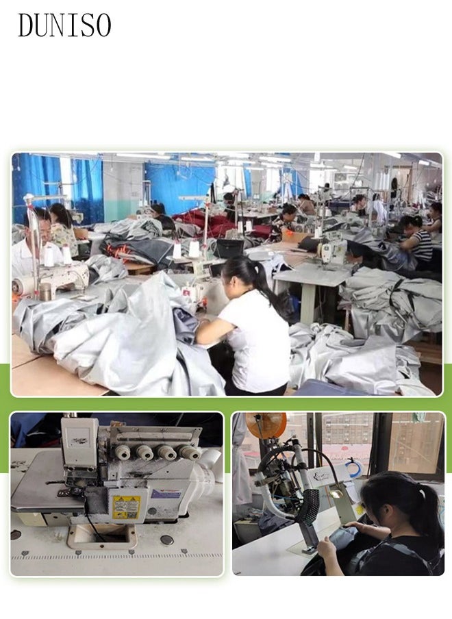 DUNISO - Top Load Washing Machine Cover,  Double-Side Silver Coated Fabric Waterproof Sunscreen Dust-Proof Cover ,Silver Coating Oxford Cloth Full-Automatic Wave Wheel Washing Machine Cover - Image 1