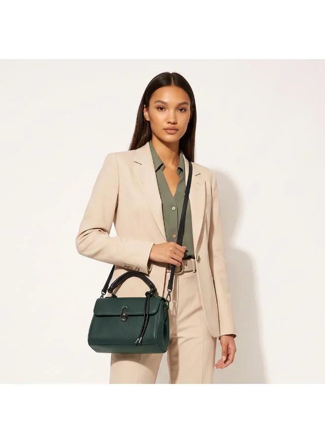 Sasha Sasha Textured Crossbody Bag with Magnetic Closure