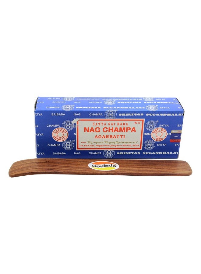 Govinda - Bangalore (Bng) Nag Champa Argarbatti 250 Grams With Incense Holder - Image 4