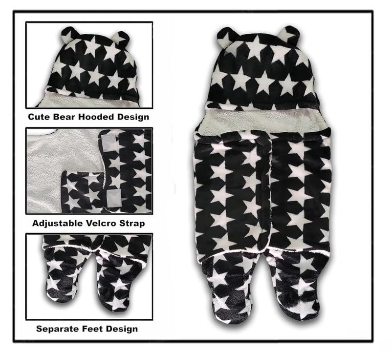 DAGDIYA 3-in-1 Baby Blanket & Sleeping Bag for Newborns | Super Soft Baby Wrapper for Boys & Girls | Cozy, Breathable, All-Season Baby Sleep Sack | Ideal for Infants & Toddlers - Image 4