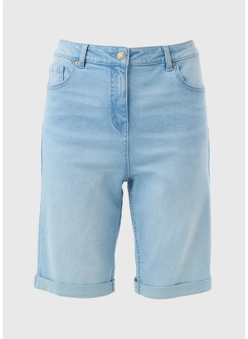 Matalan Lightwash Knee Length Shorts