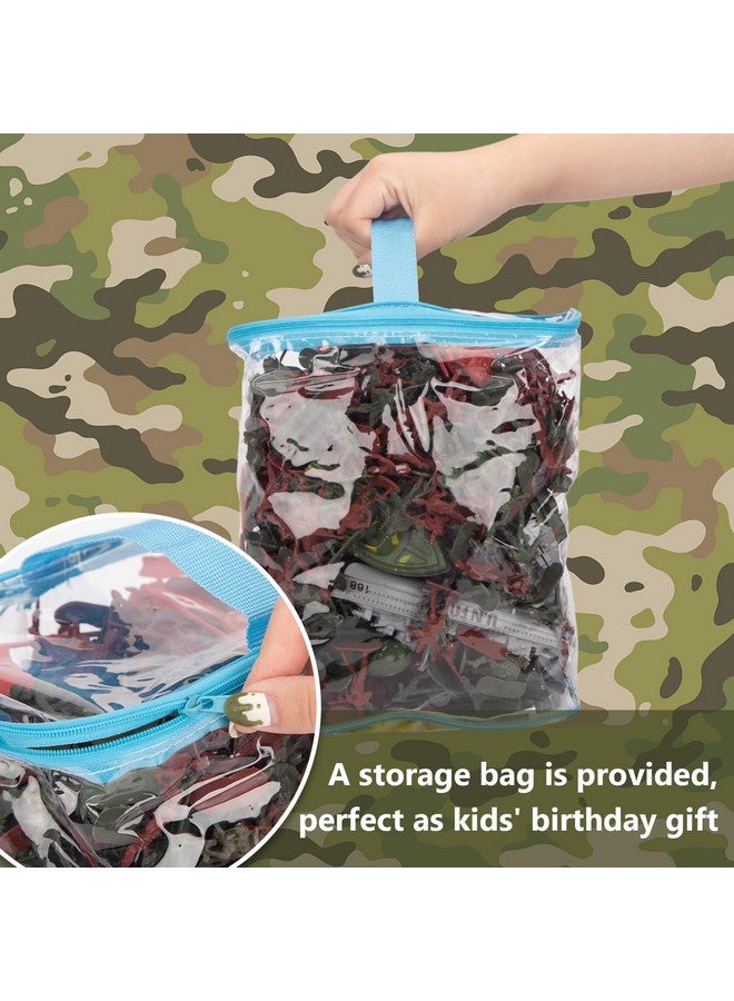 3 otters 3 قناديل 360 قطعة مجموعة رجال الجيش العسكرية، جنود لعبة رجال الجيش شخصيات عسكرية بلاستيكية حاملة طائرات سفن حربية غواصات وإكسسوارات أخرى للأطفال - Image 4