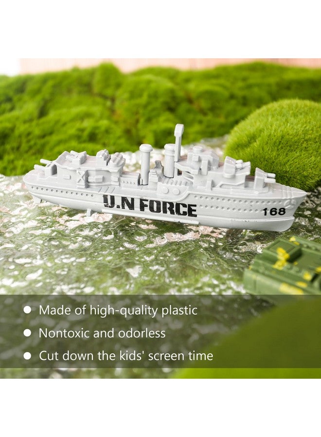 3 otters 3 قناديل 360 قطعة مجموعة رجال الجيش العسكرية، جنود لعبة رجال الجيش شخصيات عسكرية بلاستيكية حاملة طائرات سفن حربية غواصات وإكسسوارات أخرى للأطفال - Image 5