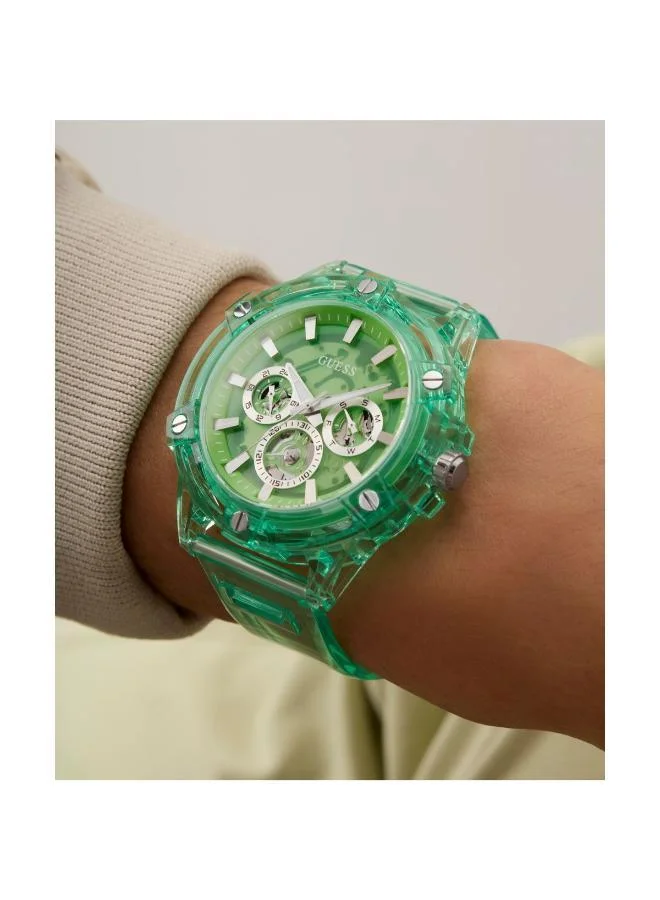Guess  Eco-Friendly Mens Green Multi-function Watch for Men | Best Price UAE