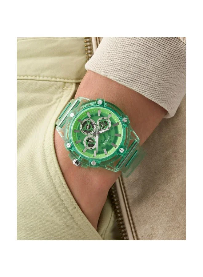 Guess  Eco-Friendly Mens Green Multi-function Watch for Men | Best Price UAE