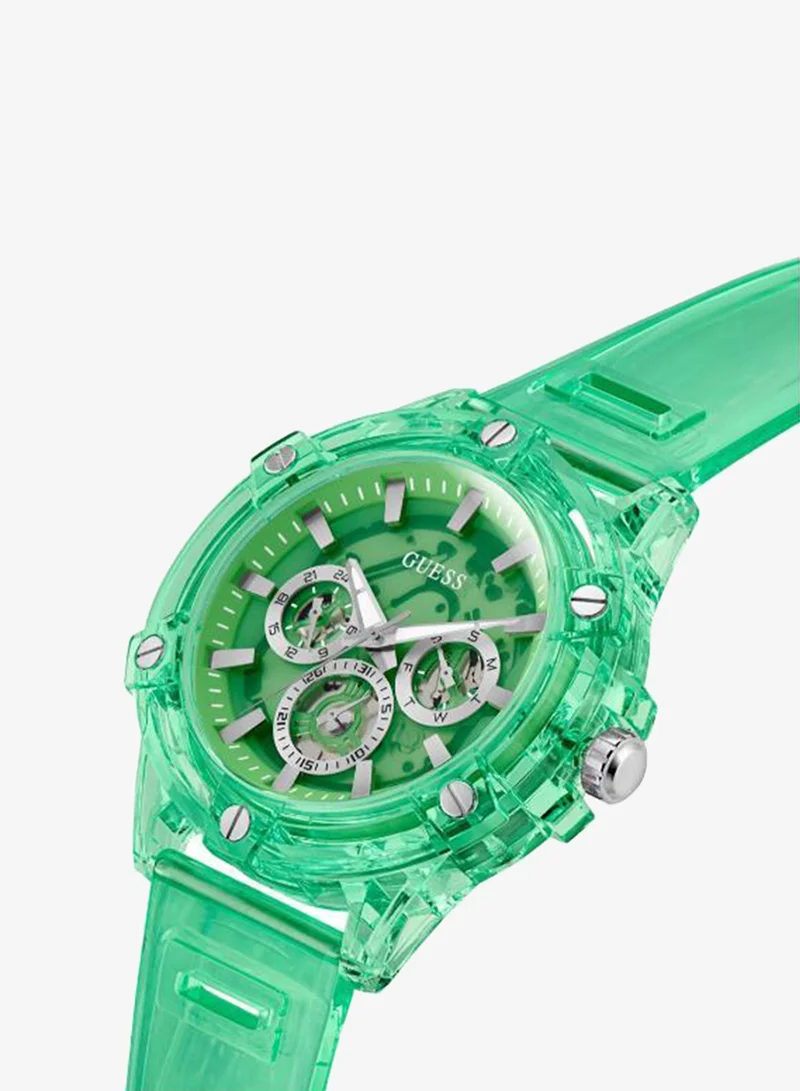 Guess  Eco-Friendly Mens Green Multi-function Watch for Men | Best Price UAE