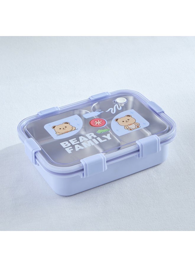 Home Box - Neo Bear 3-Piece Family 2-Grid Stainless Steel Lunch Box Set 800 ml - Image 1
