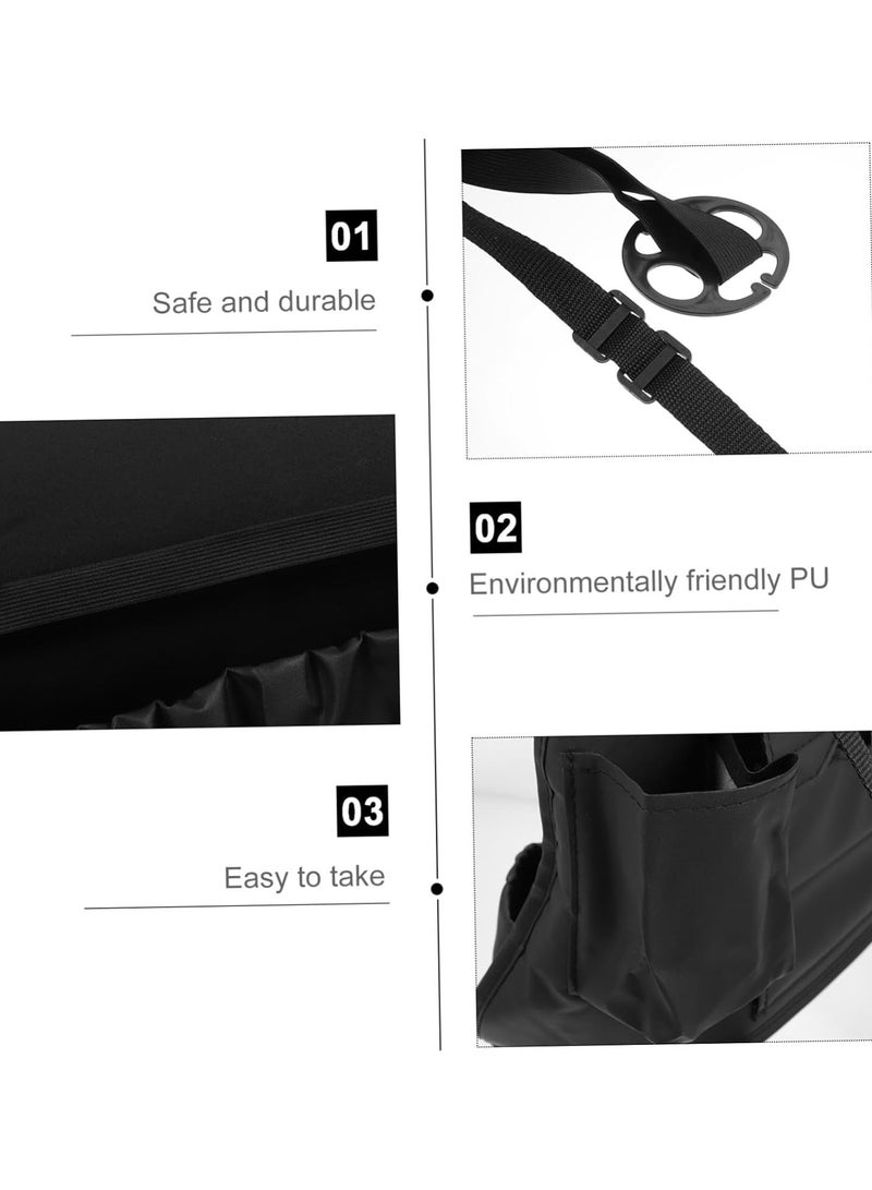 GGOOT 1pc car storage bag pu Car Pocket car Pouches Between Handbag Driver Storage Netting Pouches purse storage bag Large Capacity Car Bag Holder purse tote Organizer leather seat  - Image 5