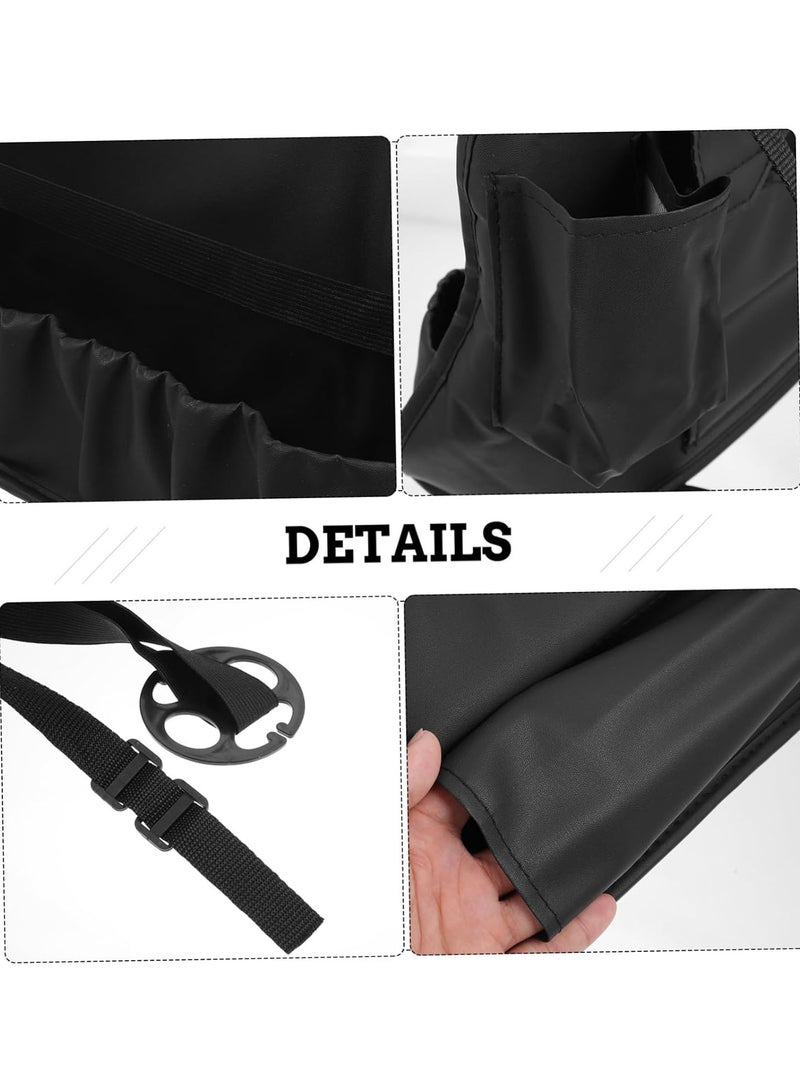 GGOOT 1pc car storage bag pu Car Pocket car Pouches Between Handbag Driver Storage Netting Pouches purse storage bag Large Capacity Car Bag Holder purse tote Organizer leather seat  - Image 4