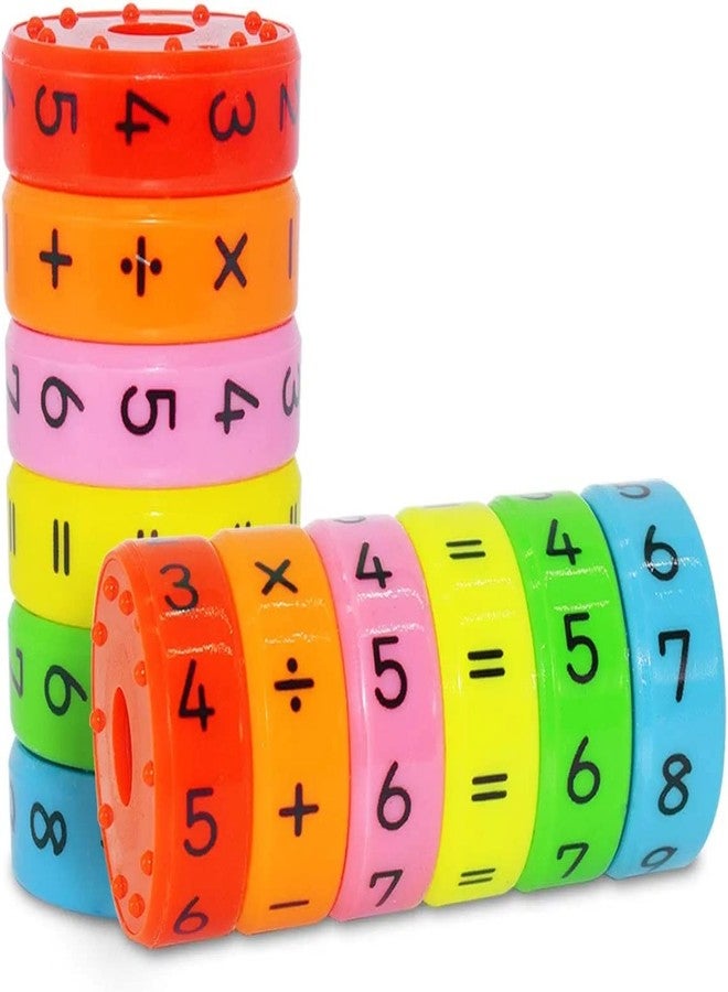 SHOPONIL Magnetic Math Toy for Kids Learning Toys for Boys and Girls - Brain Developing and Magnetic Blocks for Kids | Multicolor (Pack of 1) 6 Piece - Image 1