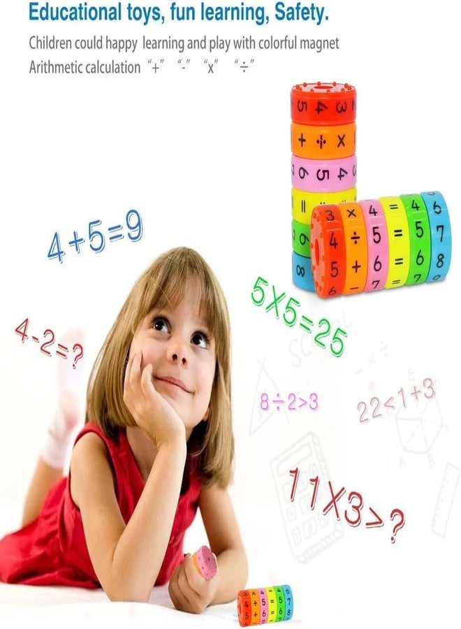 SHOPONIL Magnetic Math Toy for Kids Learning Toys for Boys and Girls - Brain Developing and Magnetic Blocks for Kids | Multicolor (Pack of 1) 6 Piece - Image 4