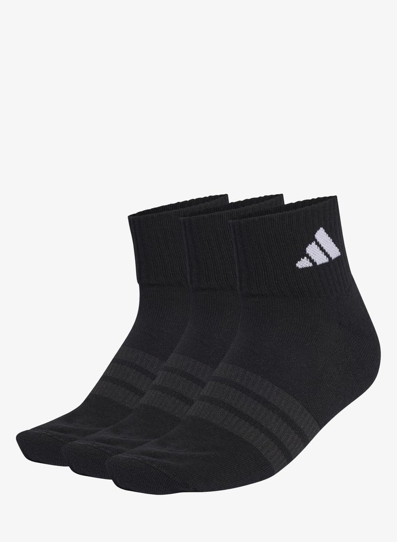 Adidas CUSHIONED SPORTSWEAR ANKLE SOCKS 3 PAIR PACK - Image 1