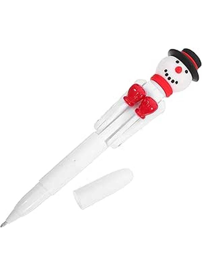 Snowman Boxing Ballpoint Pen 1 0mm Blue Ink Christmas Novelty Stationery Gift - Image 1