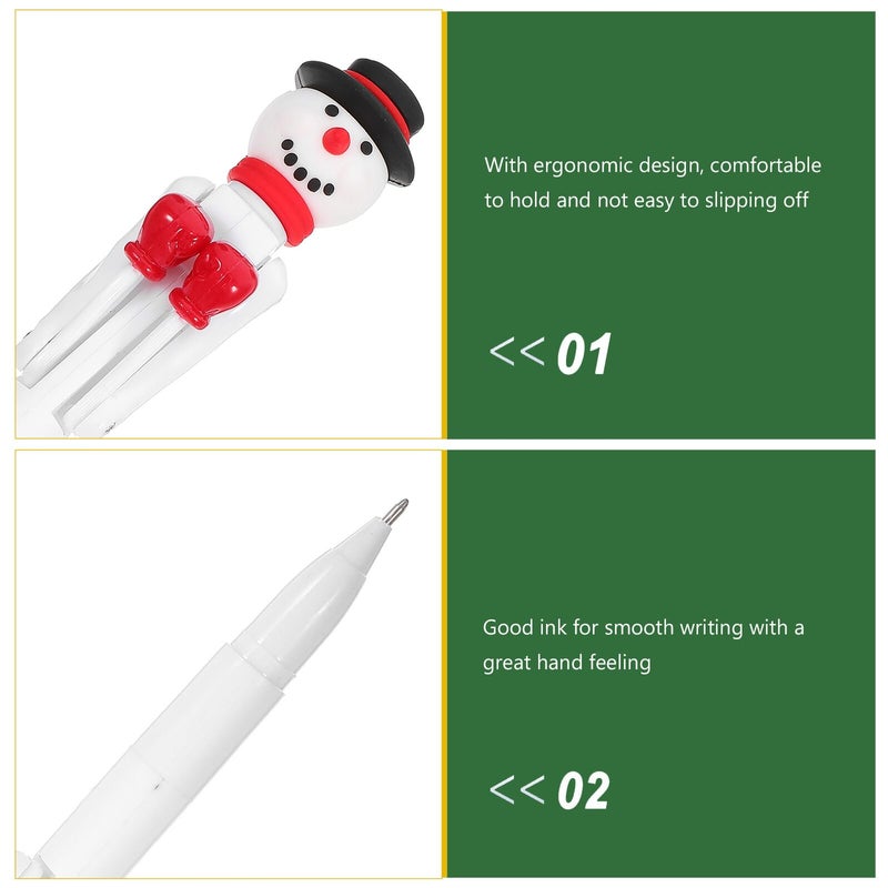 Snowman Boxing Ballpoint Pen 1 0mm Blue Ink Christmas Novelty Stationery Gift - Image 4