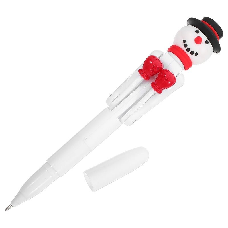 Snowman Boxing Ballpoint Pen 1 0mm Blue Ink Christmas Novelty Stationery Gift - Image 2