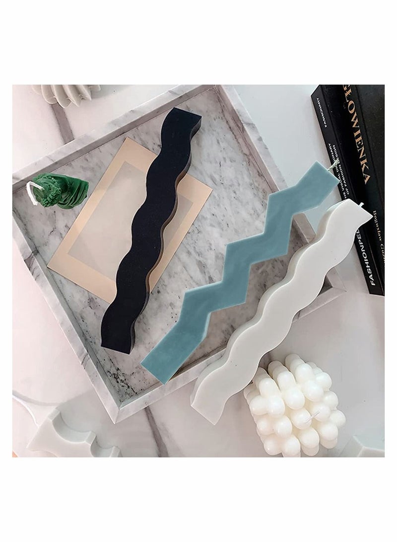 NIBEMINENT Silicone Candle Molds, Unique Resin Mold for Pillar Aromatherapy Soap Wax Making, Epoxy Casting DIY Craft Art Supplies Home Decoration  - Image 4
