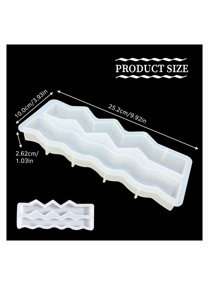 NIBEMINENT Silicone Candle Molds, Unique Resin Mold for Pillar Aromatherapy Soap Wax Making, Epoxy Casting DIY Craft Art Supplies Home Decoration  - Image 3