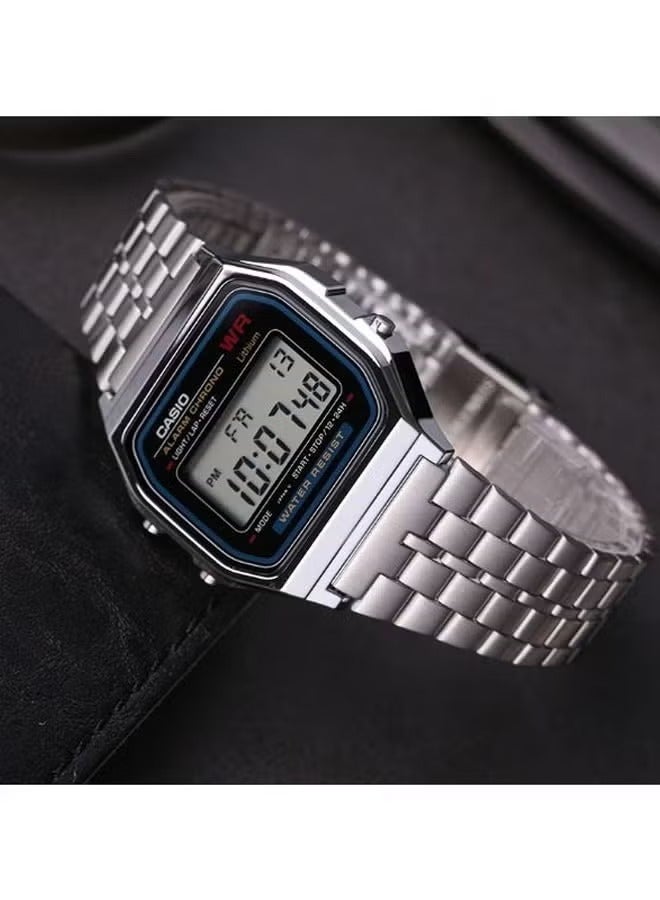 كاسيو ساعة يد رقمية مقاومة للماء طراز - مقاس 33 مم - لون فضي للرجال - Image 4