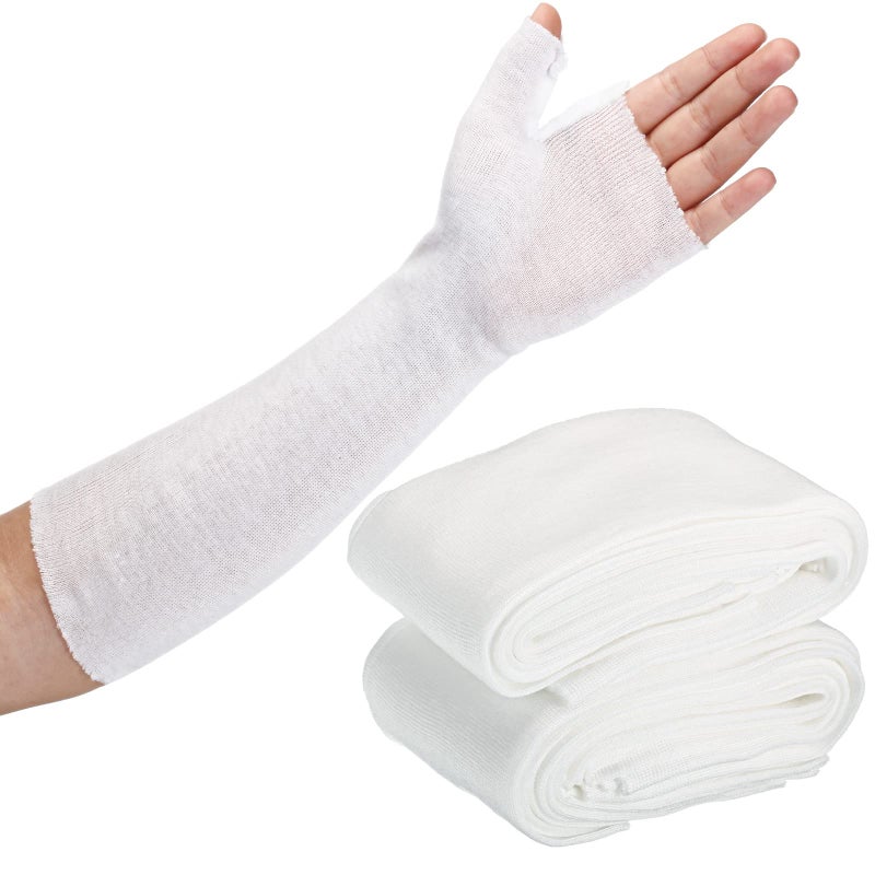 Tubular Stockinette Tubing Cotton Stockinette for Pre Wrap Use Elastic Arm Cast Stockinette for Arm Wrist Thumb Stockinette Tubing Soft Wrist Arm Wraps10 Pcs314 x 118 Inch