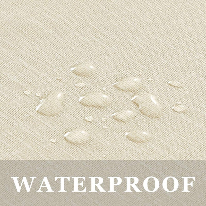 Nlmuvw Vinyl Round Tablecloth With Elastic Edge  Champagne Pvc Table Cover With Flannel Backing Waterproof Oil Proof Wipe Clean For Party  Dining  Outdoor  40 ""- 44 "" - Image 5