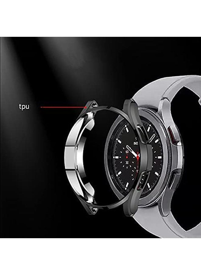 NIBEMINENT - Screen Protector Case For Samsung Galaxy Watch 4/Galaxy 4 Classic Black - Image 1