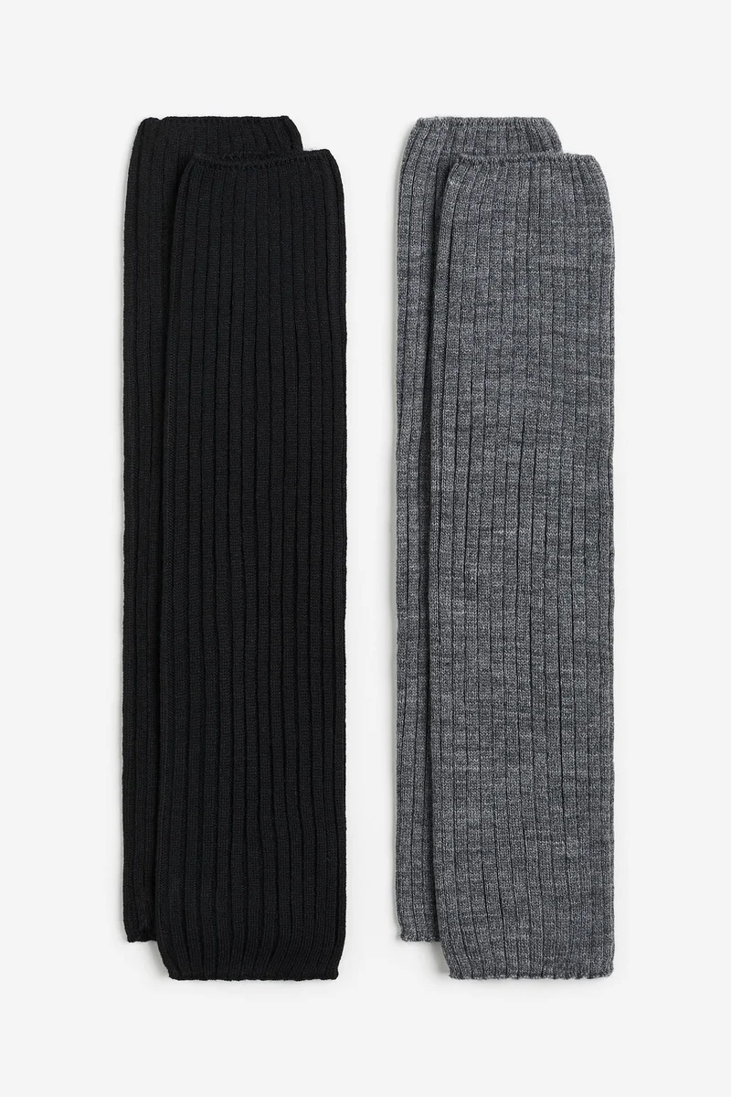 H&M 2-Pack Rib-Knit Leg Warmers