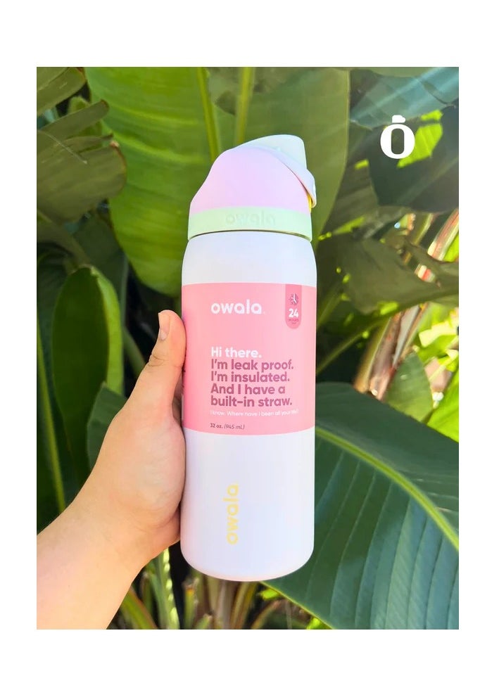 Owala 32 Oz. Owala FreeSip Stainless Steel Water Bottle in Candy Coated  - Image 3