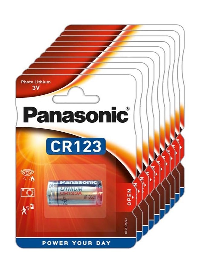 Panasonic 6-Pieces Panasonic CR123A Lithium 3V Batteries