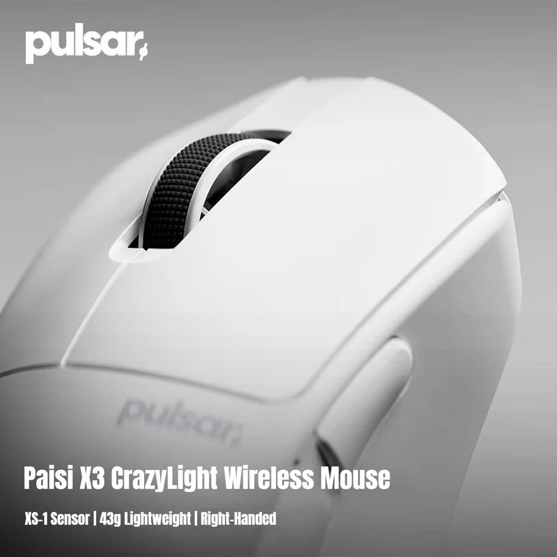 بولسار ماوس Pulsar X3 CrazyLight Wireless Gaming Mouse, XS-1 Sensor, 8K Polling, 46g Medium Size, Desert Gold Limited Edition - Image 1