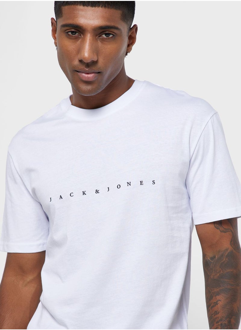 JACK & JONES Logo Crew Neck T-Shirt  - Image 3