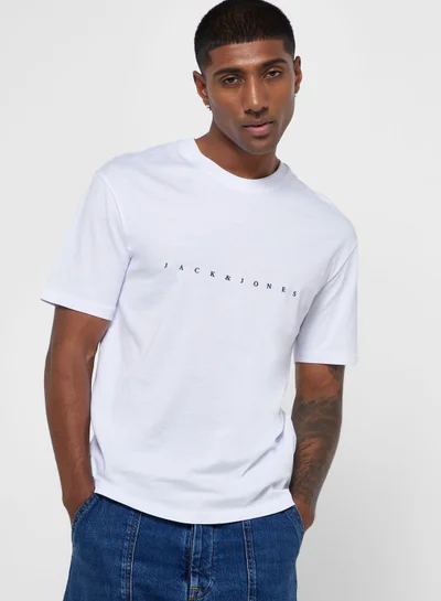 JACK & JONES Logo Crew Neck T-Shirt