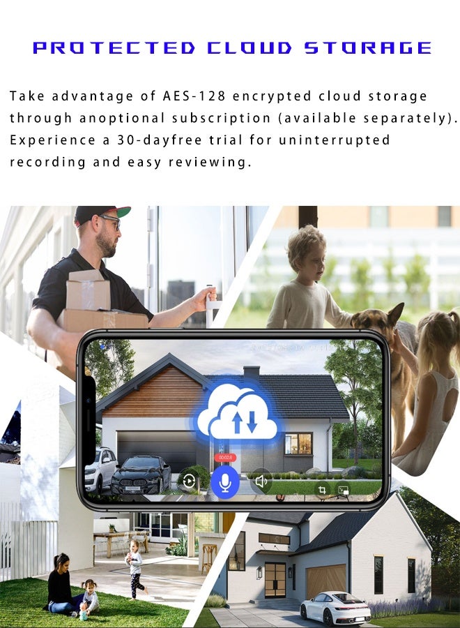 Smart Video Doorbell with Camera, AI Human Detection, Night Vision, 2-Way Audio, Wireless & Weatherproof - Image 4