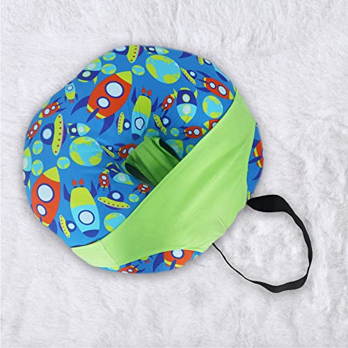 Kradyl Kroft 5in1 Baby Feeding Pillow with 100% Cotton Removable Cover | Breastfeeding Pillow | Nursing Pillow with Belt and Hoop (Rocket) - Image 3