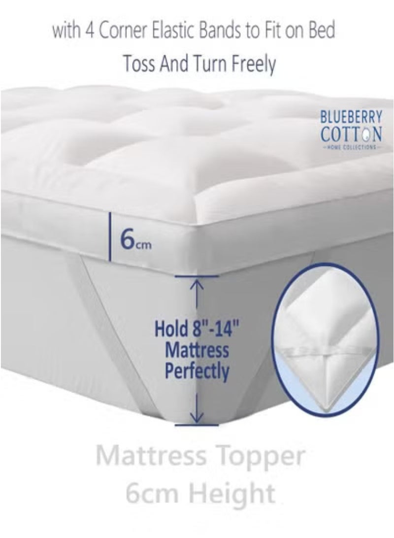 Blueberry Mattress Topper 600gsm Thickness 100x200+6cm - Image 3