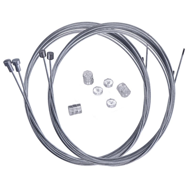 Hotop Hotop Road Bike Brake Cable Bicycle Gear Cable Wire and Caps Set (Road Bike Brake Cable Style A) - Image 1