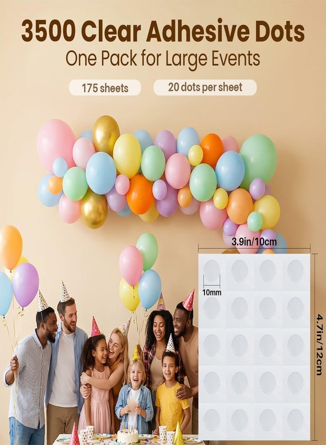 Rainflow غراء بالونات RAINFLOW 3500 قطعة - ملصقات قابلة للإزالة على الوجهين - Image 2
