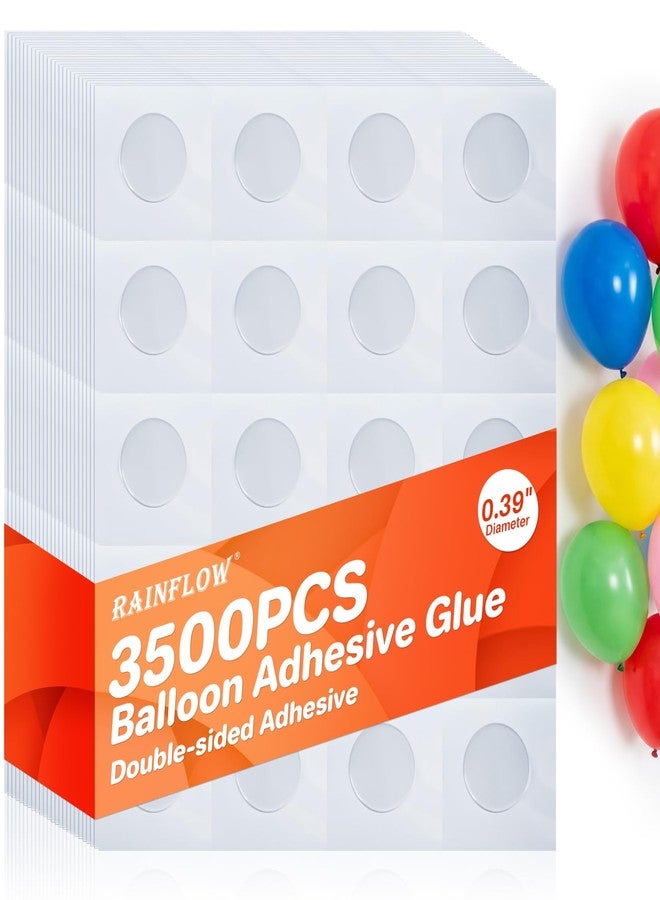 Rainflow غراء بالونات RAINFLOW 3500 قطعة - ملصقات قابلة للإزالة على الوجهين - Image 1