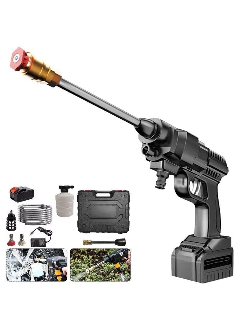 Gravity 48V Cordless Portable Washer Electric High Pressure Cleaner Machine 200W 30Bar Lithium Handheld Car Cleaning Device With Foam Generator Nozzle Water Pump  - Image 1