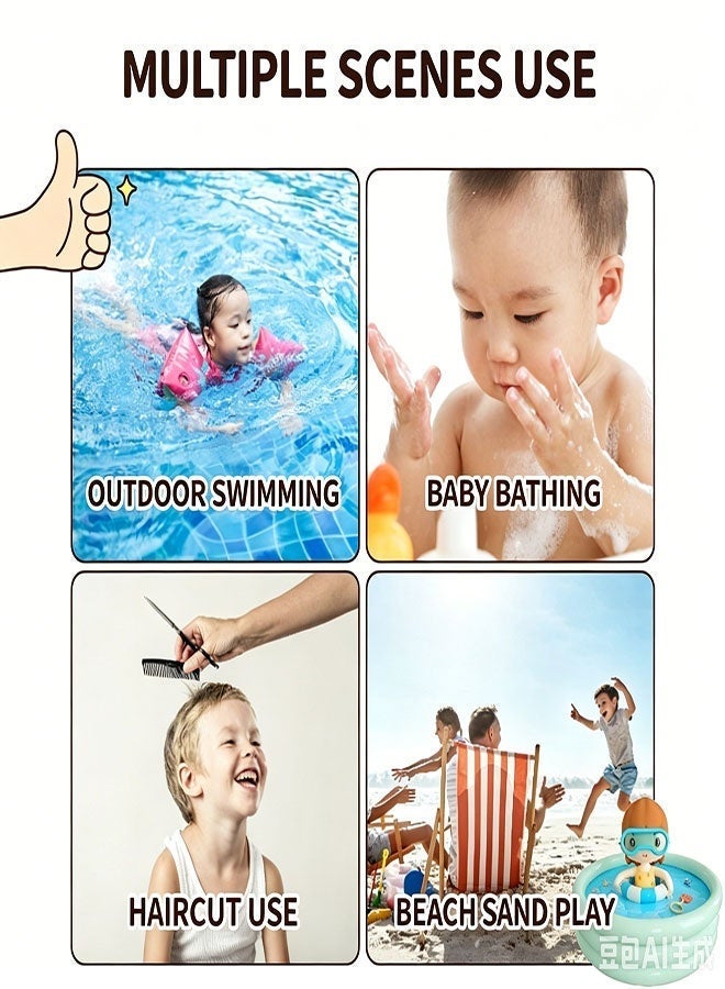 Hirospace 60pcs of baby ear protection stickers for bathing - Waterproof ear stickers, suitable for swimming, hair dryers, ear covers, can prevent water from entering the ears - Image 5