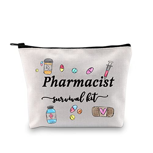 GJTIM Pharmacist Gift Pharmacy Student Gift Pharmacists Survival Kit Pharmacist Cosmetic Bags for Pharmacy Tech (Survival Pharmacist Bag) - Image 1