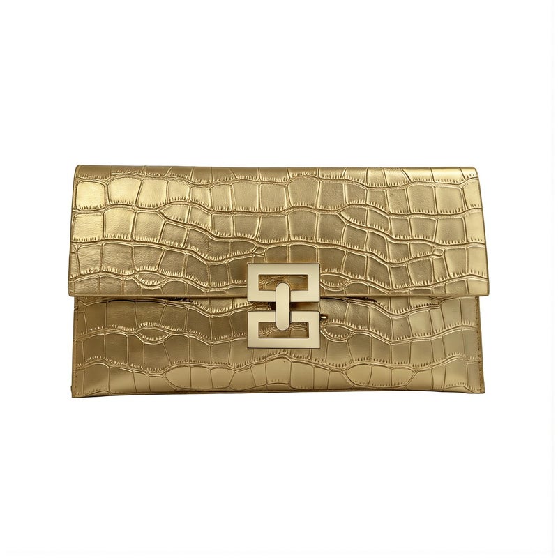Crocodile Envelope Clutch Bag for Wedding Prom Party Dinner Date Evening Use - Image 1