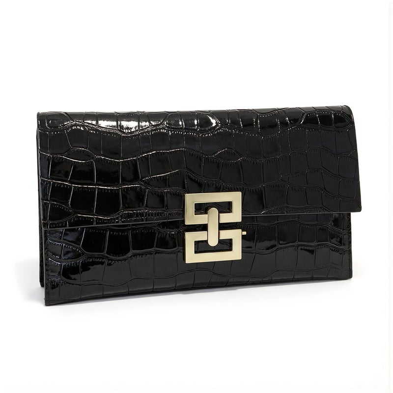 Crocodile Envelope Clutch Bag for Wedding Prom Party Dinner Date Evening Use - Image 2