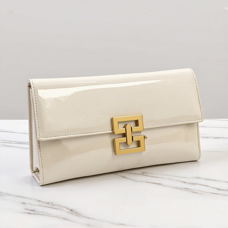 Crocodile Envelope Clutch Bag for Wedding Prom Party Dinner Date Evening Use - Image 3