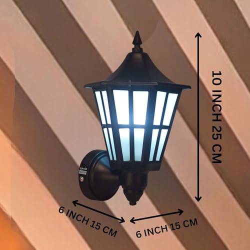 GreyWings Metal, Frosted Glass Wall Light Sconce Lamp Big Pack of 2 - Image 3