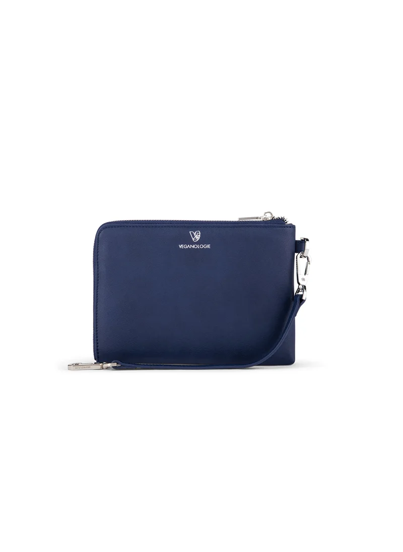 فيجانولوجي Demi Small Pouch in Blue Made From 7 Recycled Plastic Bottles