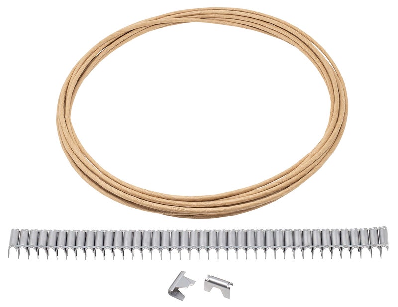 House2Home Upholstery Stay Wire for Sofa Furniture Springs 20ft with 40 Clips 16 Gauge Includes Instructions